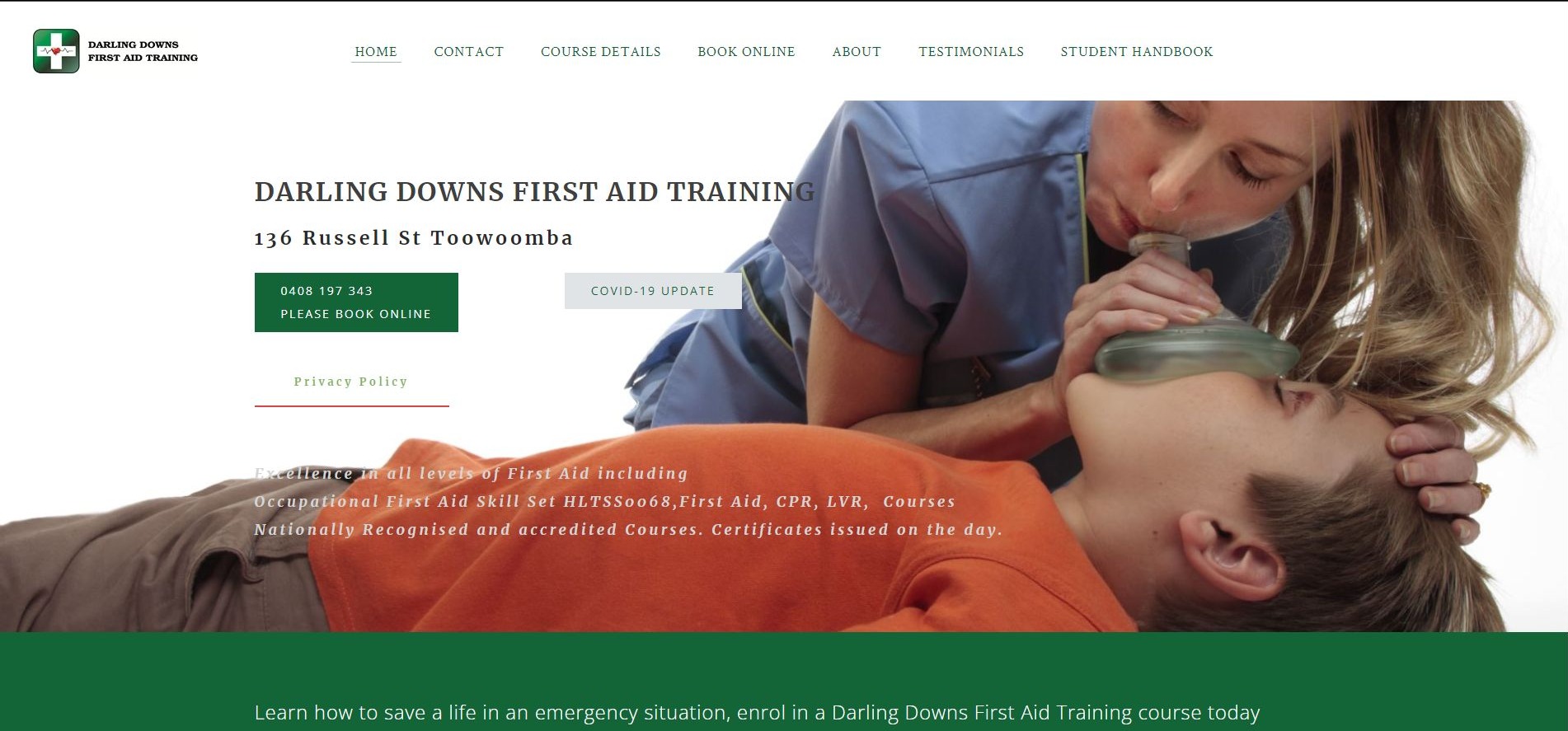 First Aid Training Courses in Toowoomba